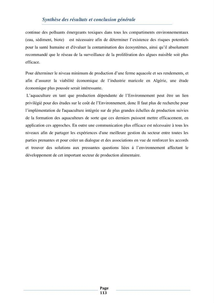 Les interactions environnement -aqaculture