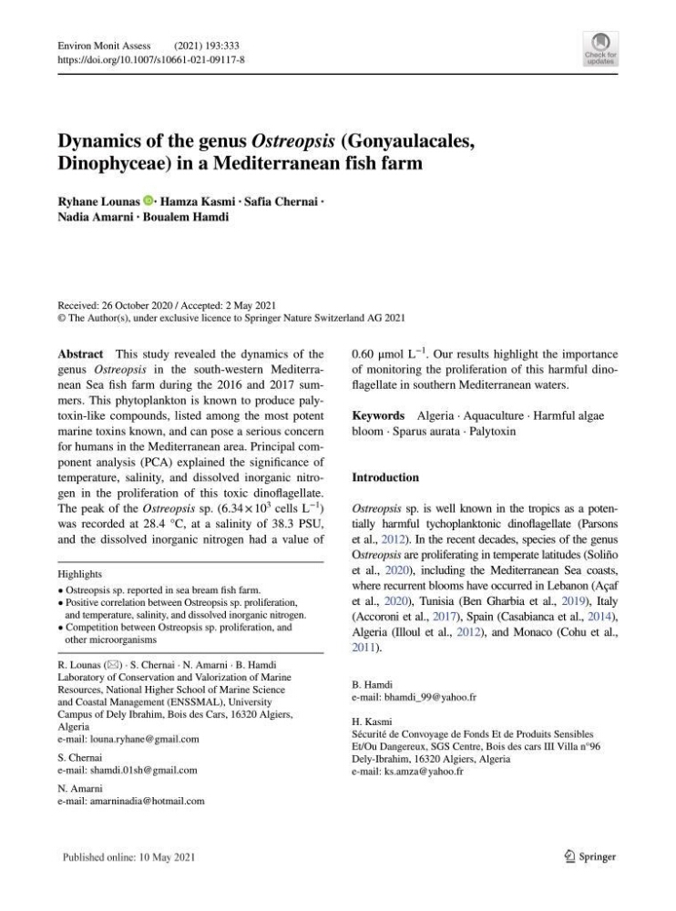 Les interactions environnement -aqaculture