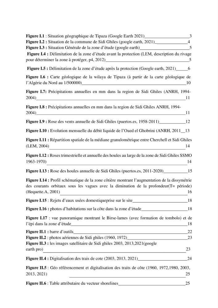 Etude de Protection du Rivage de Sidi Ghiles
