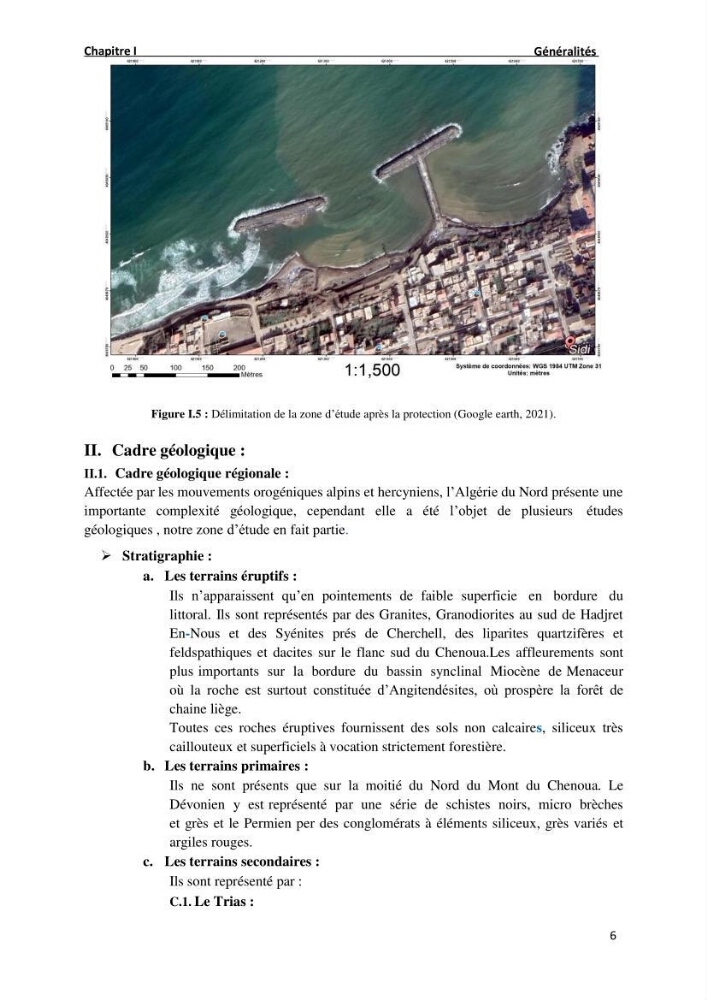 Etude de Protection du Rivage de Sidi Ghiles