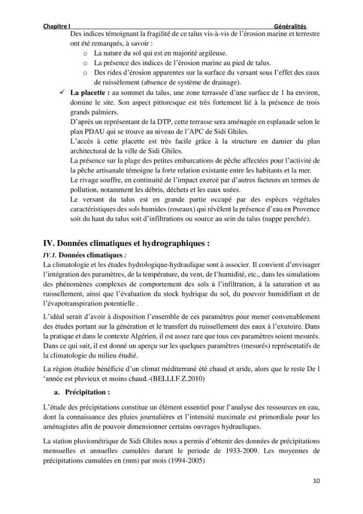 Etude de Protection du Rivage de Sidi Ghiles