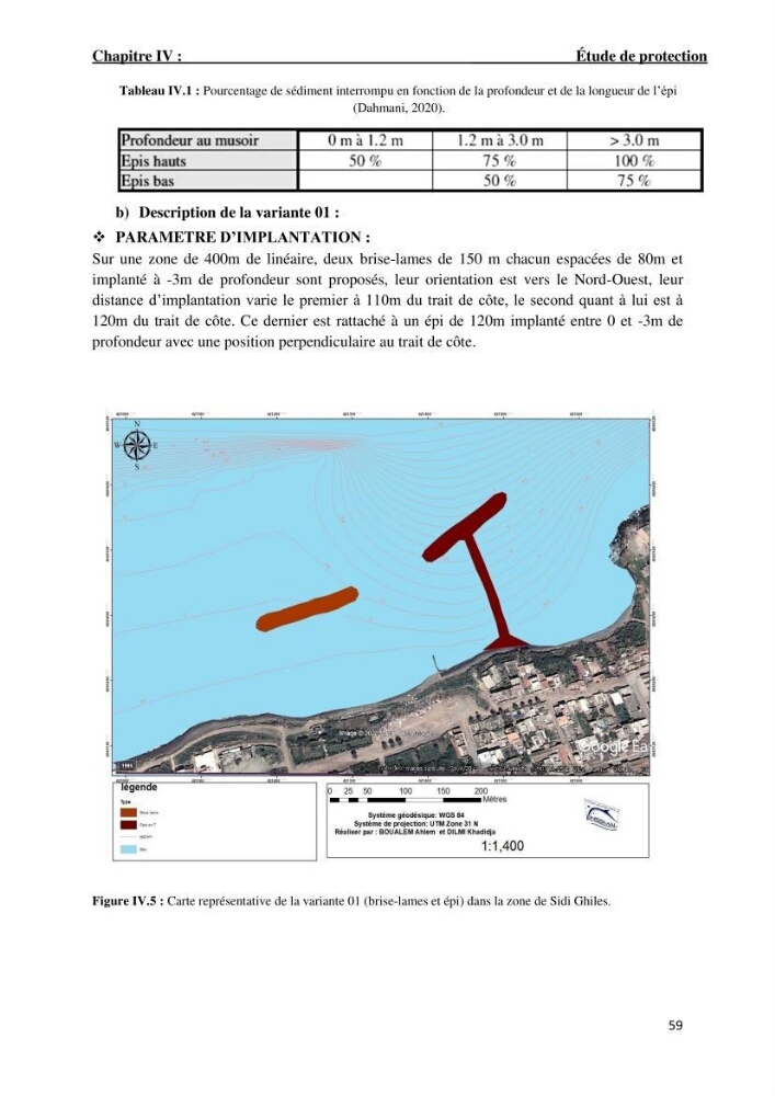 Etude de Protection du Rivage de Sidi Ghiles