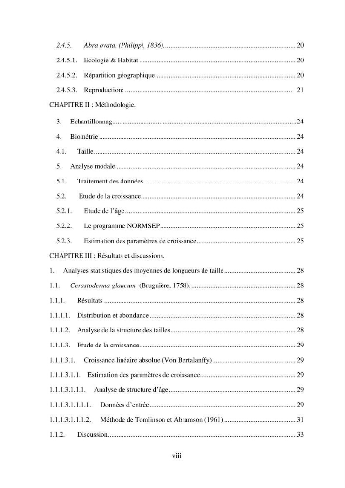 Organisation des populations de Cerastoderma glaucum, Ruditapes decussatus, espèces d’intérêt aquacole dans les élevages extensifs au niveau du lac Mellah (EL Kala).: