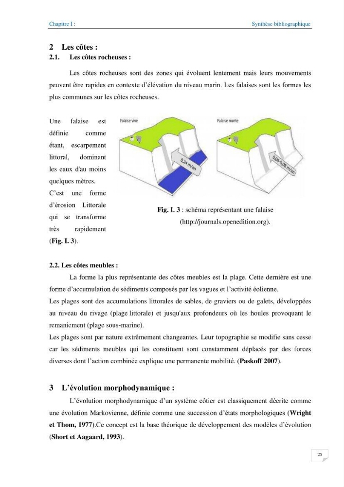 Géomorphodynamique de la zone côtière de la baie de Béjaïa