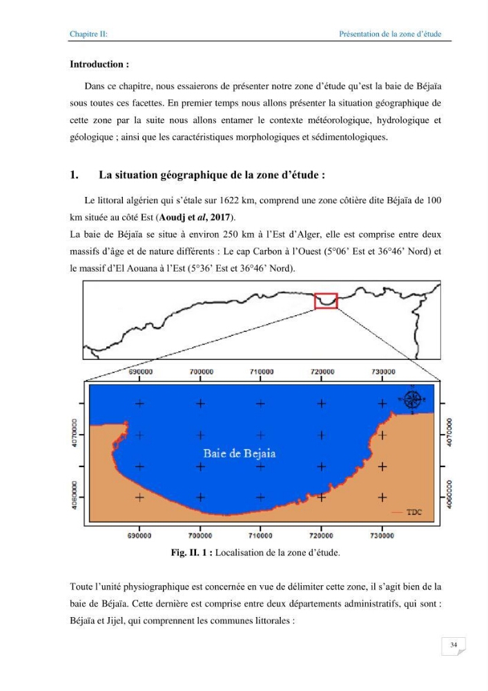 Géomorphodynamique de la zone côtière de la baie de Béjaïa