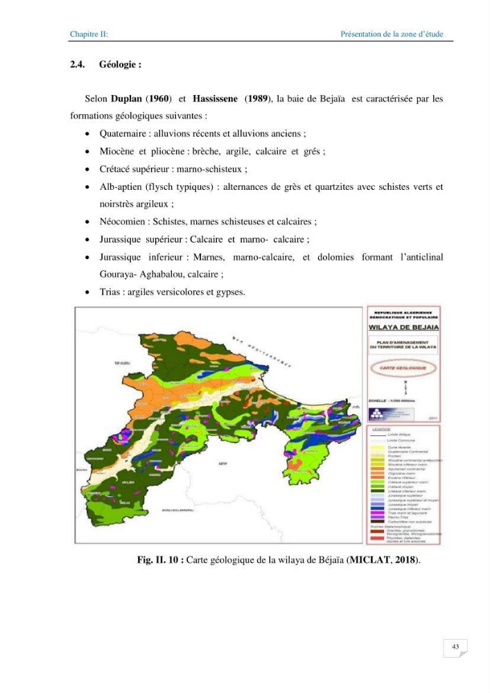 Géomorphodynamique de la zone côtière de la baie de Béjaïa