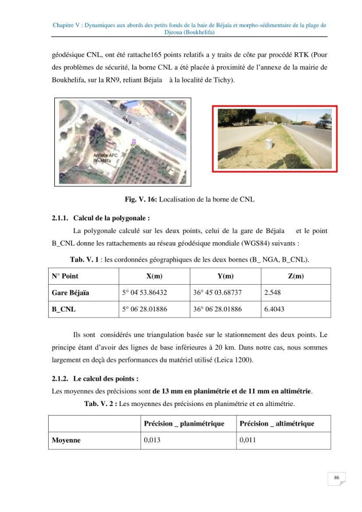 Géomorphodynamique de la zone côtière de la baie de Béjaïa