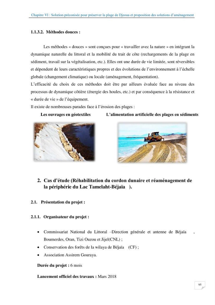 Géomorphodynamique de la zone côtière de la baie de Béjaïa