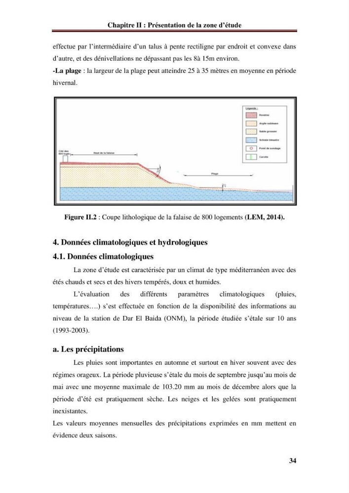 Analyse statistique de l\'évolution morphodynamique du morphodynamique du littoral de Boumerdès