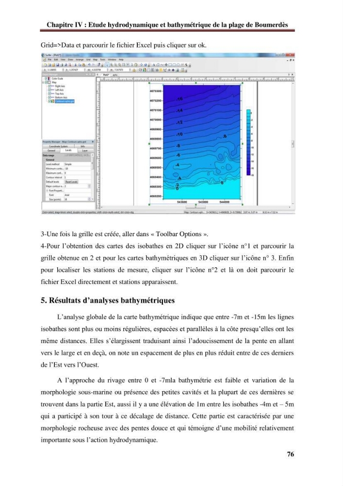 Analyse statistique de l\'évolution morphodynamique du morphodynamique du littoral de Boumerdès