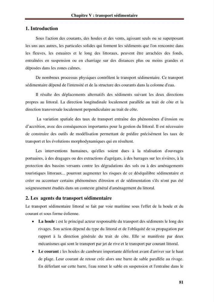 Analyse statistique de l\'évolution morphodynamique du morphodynamique du littoral de Boumerdès