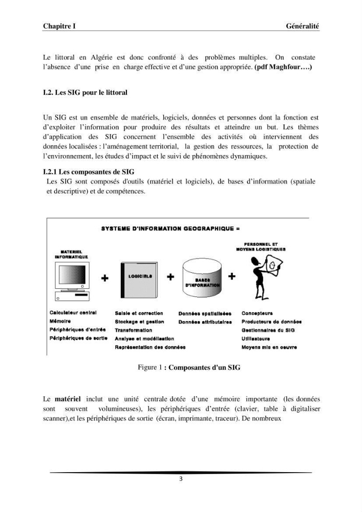 Intégration des données satellitaires dans un SIG pour la gestion du littoral