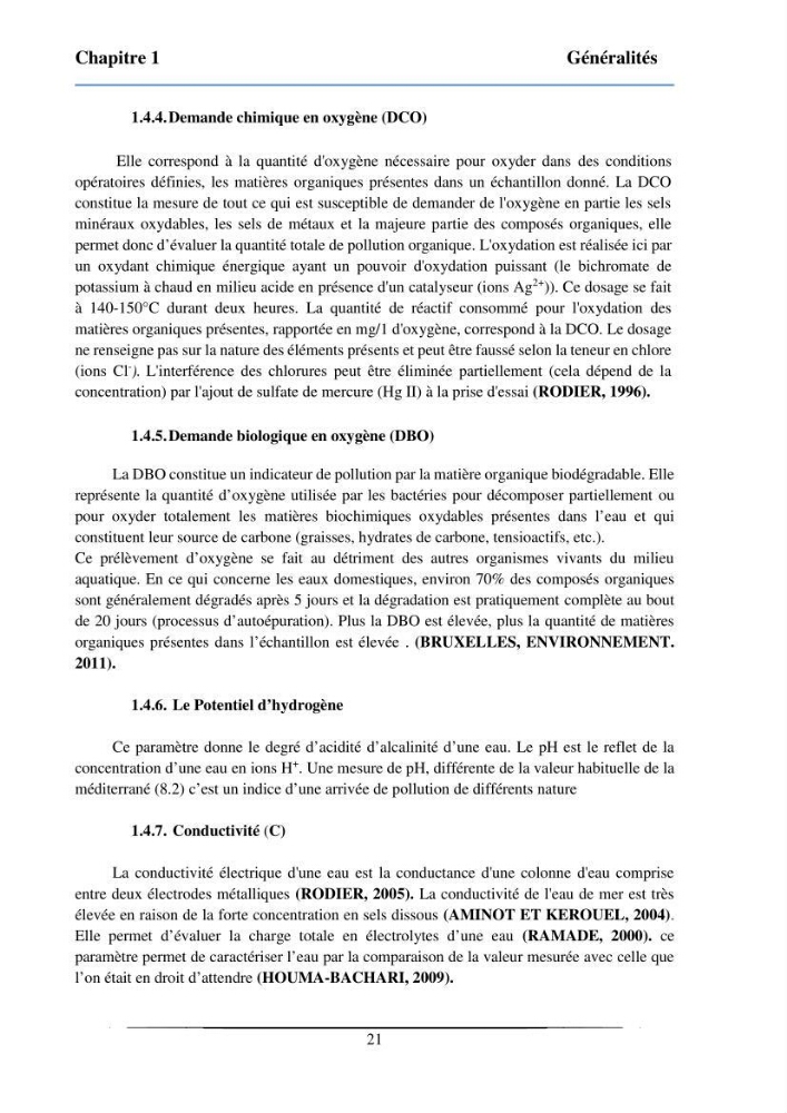 Les paramètres physicochimiques et les sels nutritifs dans la baie de Bou-Ismail