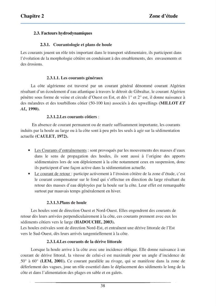 Les paramètres physicochimiques et les sels nutritifs dans la baie de Bou-Ismail