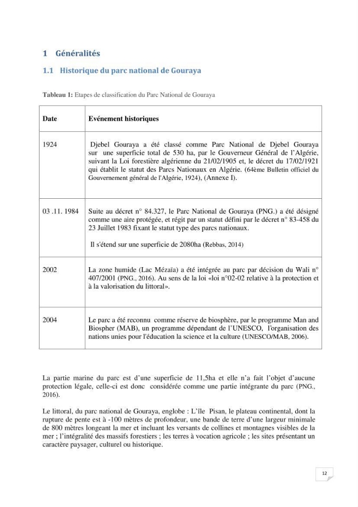 Inventaire de la faune et de la flore marine remarquable des espaces d\'intérêt écologique du secteur Est de la côte Algérienne:
