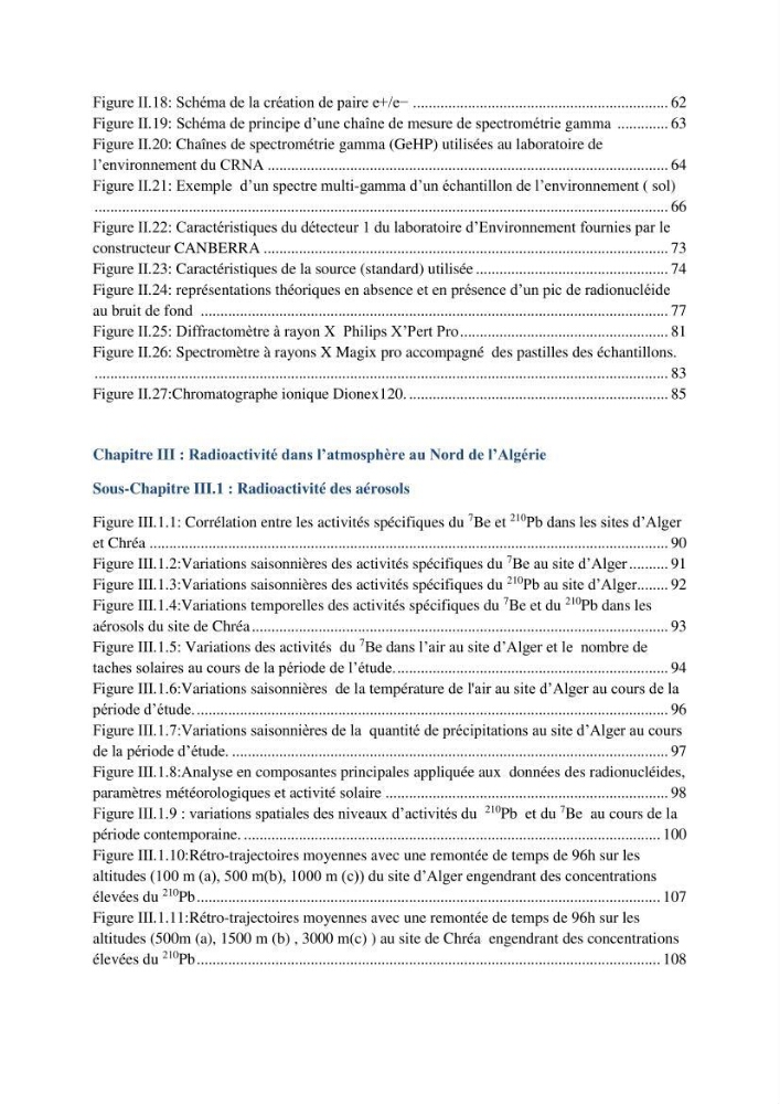 Transfert et dépôt de la radioactivité des aérosols et des eaux de pluie vers le sol et le milieu marin: application au nord de l\'Algérie