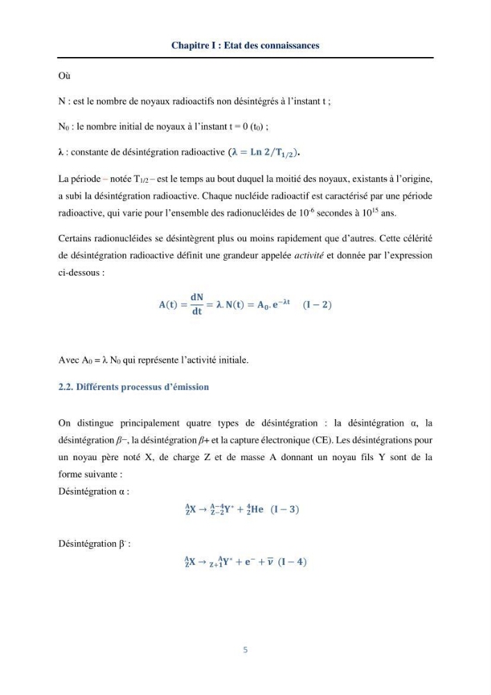 Transfert et dépôt de la radioactivité des aérosols et des eaux de pluie vers le sol et le milieu marin: application au nord de l\'Algérie