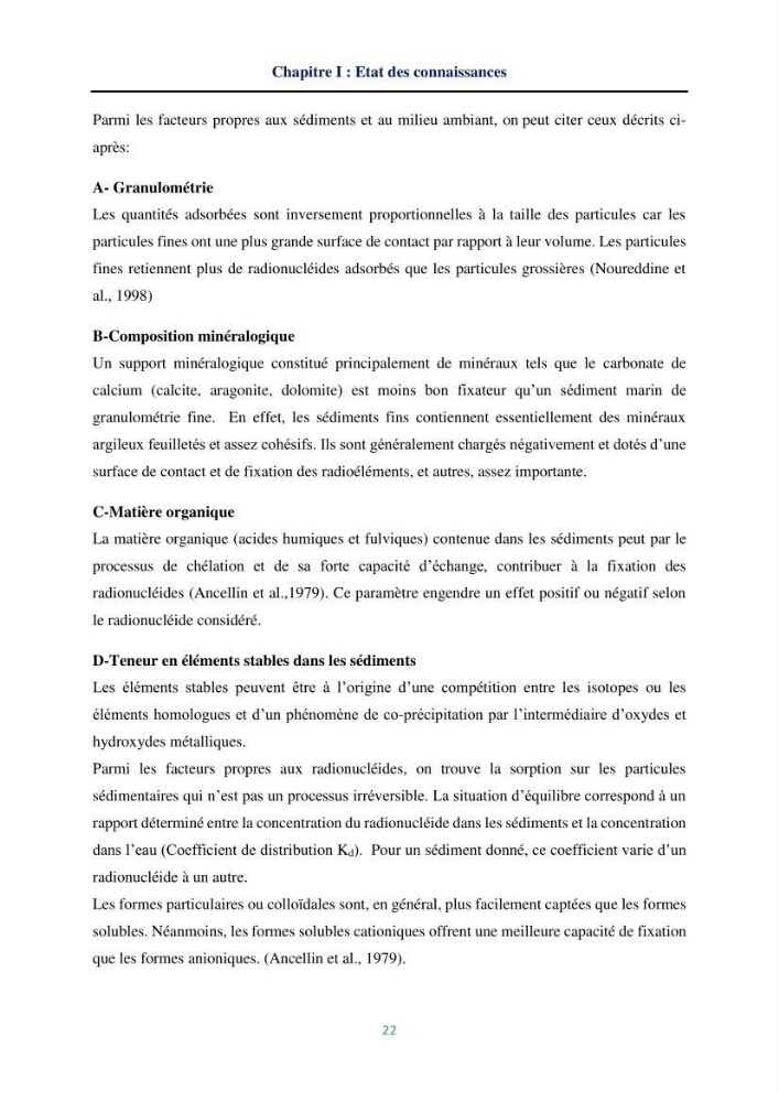Transfert et dépôt de la radioactivité des aérosols et des eaux de pluie vers le sol et le milieu marin: application au nord de l\'Algérie