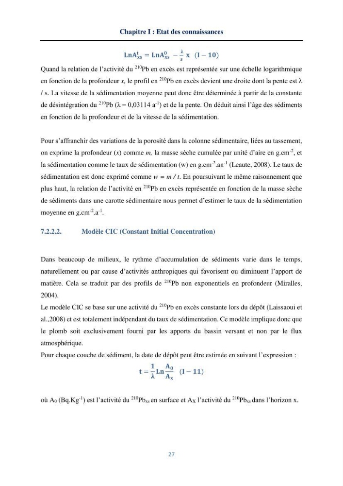 Transfert et dépôt de la radioactivité des aérosols et des eaux de pluie vers le sol et le milieu marin: application au nord de l\'Algérie