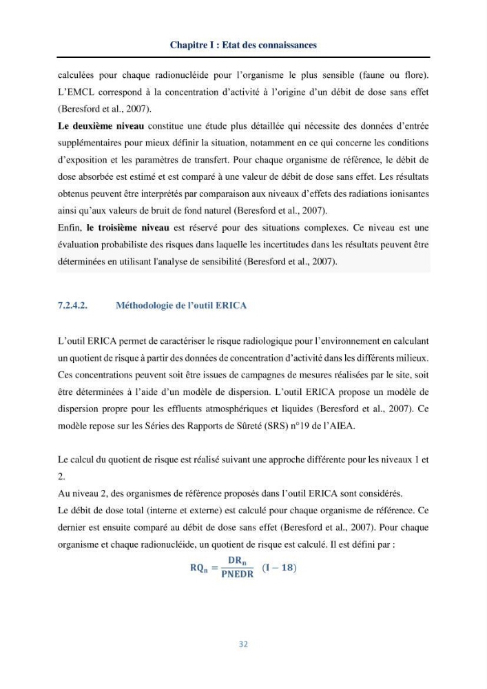 Transfert et dépôt de la radioactivité des aérosols et des eaux de pluie vers le sol et le milieu marin: application au nord de l\'Algérie