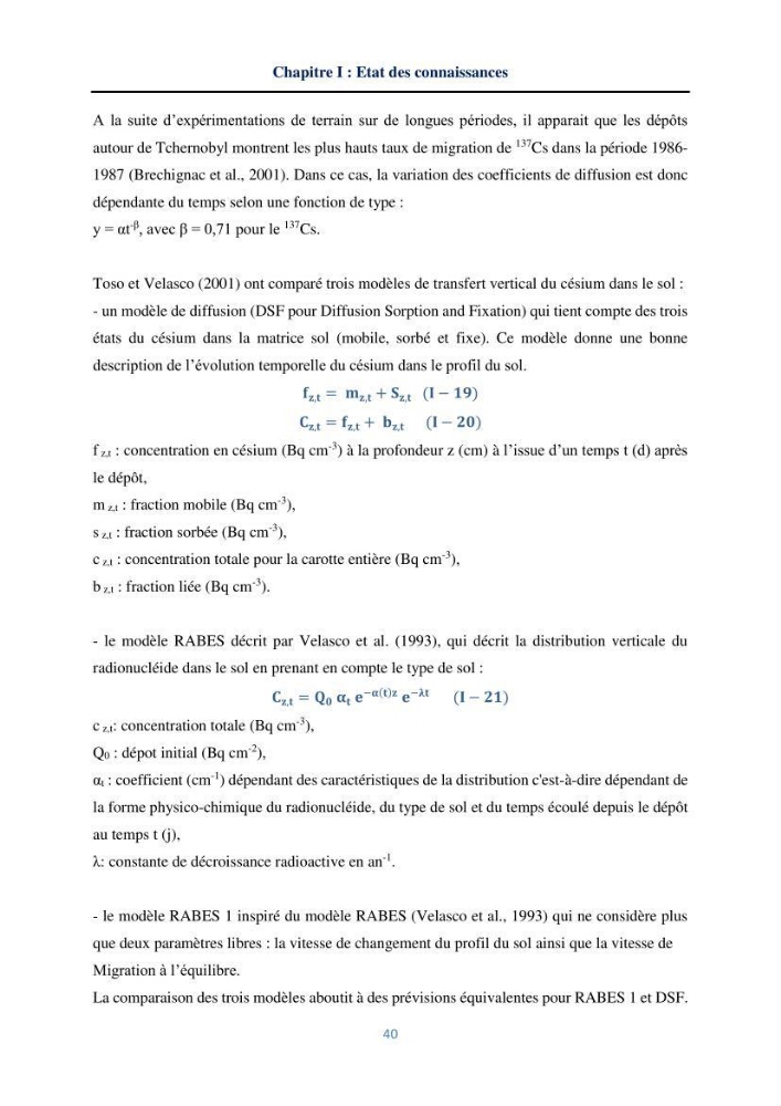 Transfert et dépôt de la radioactivité des aérosols et des eaux de pluie vers le sol et le milieu marin: application au nord de l\'Algérie