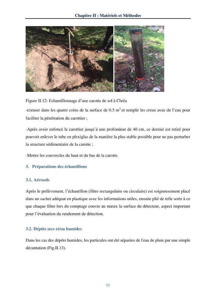 Transfert et dépôt de la radioactivité des aérosols et des eaux de pluie vers le sol et le milieu marin: application au nord de l\'Algérie