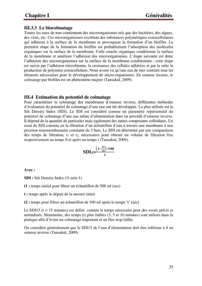 Etude de la performance de la station de dessalement de l\'eau de mer de fouka et son impact sur l\'environnement marin :