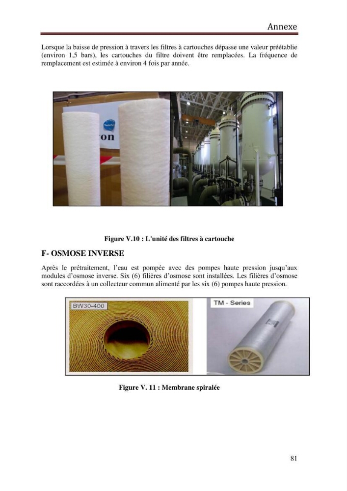 Etude de la performance de la station de dessalement de l\'eau de mer de fouka et son impact sur l\'environnement marin :