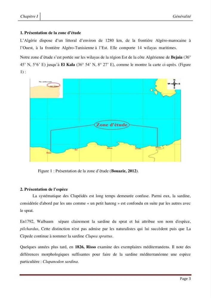 Impact de la variation du taux de mortalité (Z) sur l\'estimation de la biomasse exploitable de sardina pilchardus (Walbaum,1792) de la région Est de la côte Algerienne