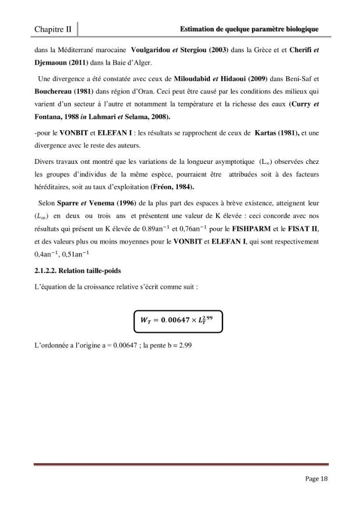 Impact de la variation du taux de mortalité (Z) sur l\'estimation de la biomasse exploitable de sardina pilchardus (Walbaum,1792) de la région Est de la côte Algerienne