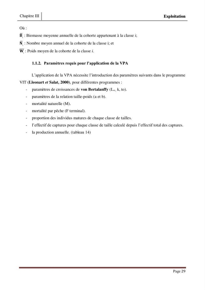 Impact de la variation du taux de mortalité (Z) sur l\'estimation de la biomasse exploitable de sardina pilchardus (Walbaum,1792) de la région Est de la côte Algerienne
