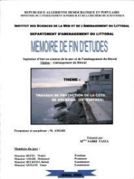 Travaux de protection de la côte de Aîn Beida (Ex-suffren)