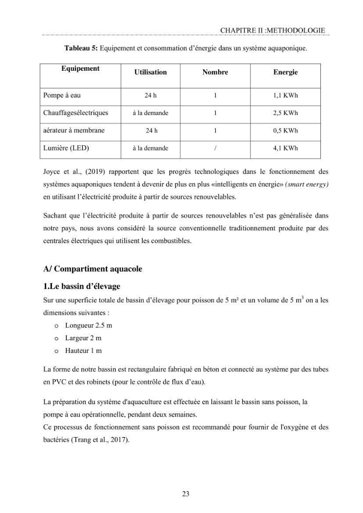 Conception d\'un système d\'élevage en aquaponie