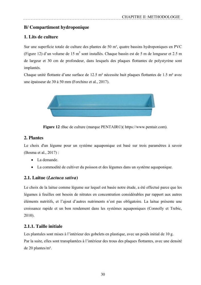 Conception d\'un système d\'élevage en aquaponie