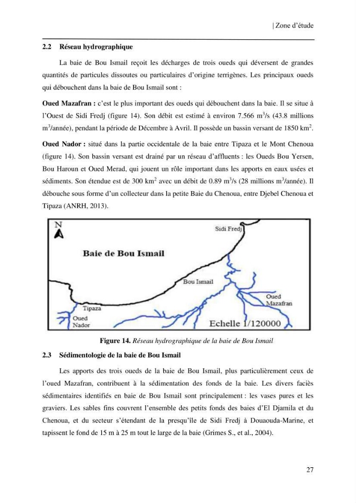 Conception des algorithmes empiriques pour l\'estimation de la chlorophylle-a et la turbidité dans la baie de Bou-Ismail