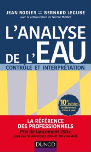 L'analyse de l'eau: Contrôle et interprétation L'analyse de l'eau: Contrôle et interprétation