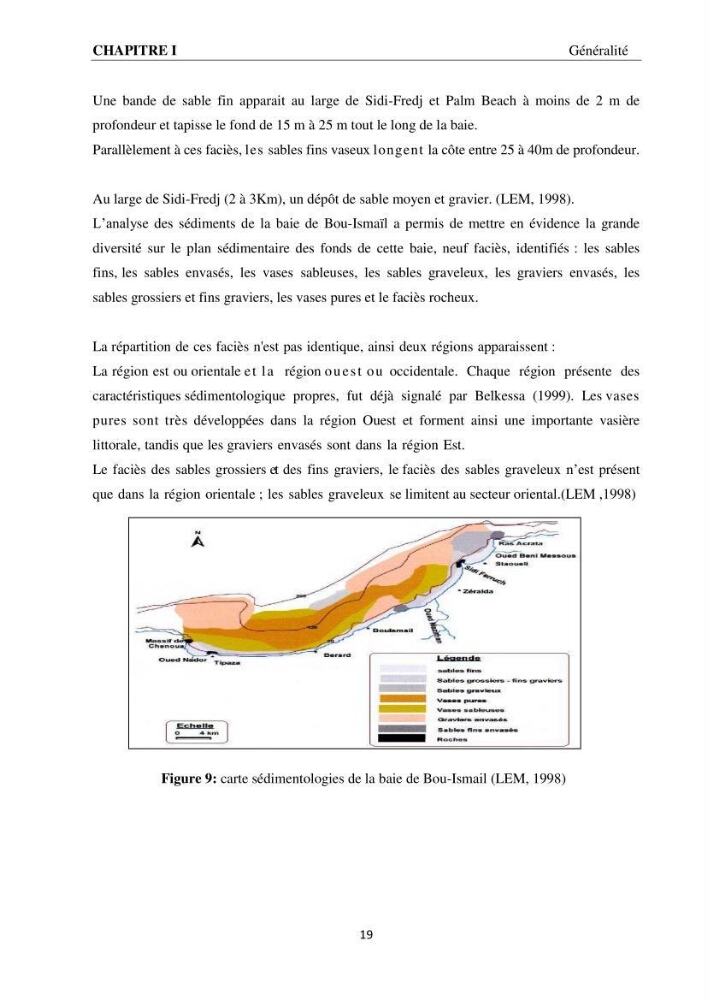 Modélisation et cartographie de la bathymétrie des zones côtières algéroises