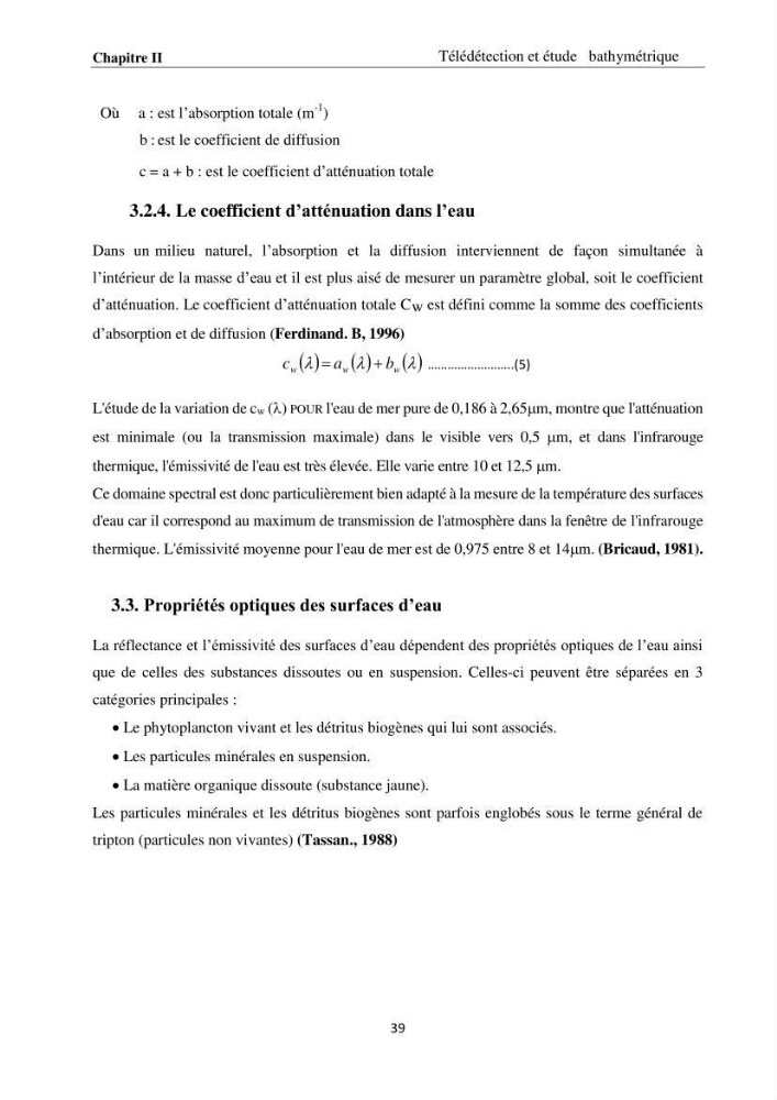 Modélisation et cartographie de la bathymétrie des zones côtières algéroises