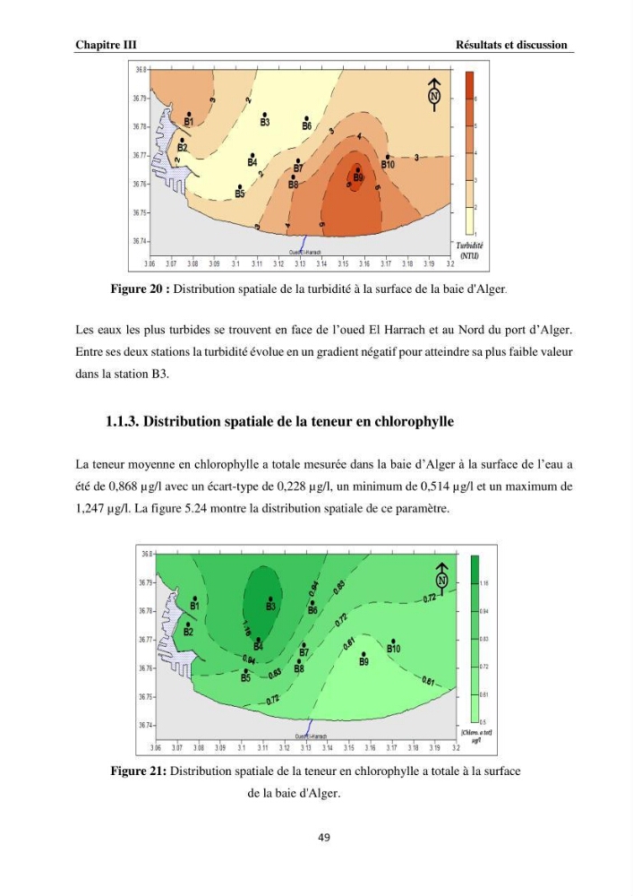 Modélisation et cartographie de la bathymétrie des zones côtières algéroises