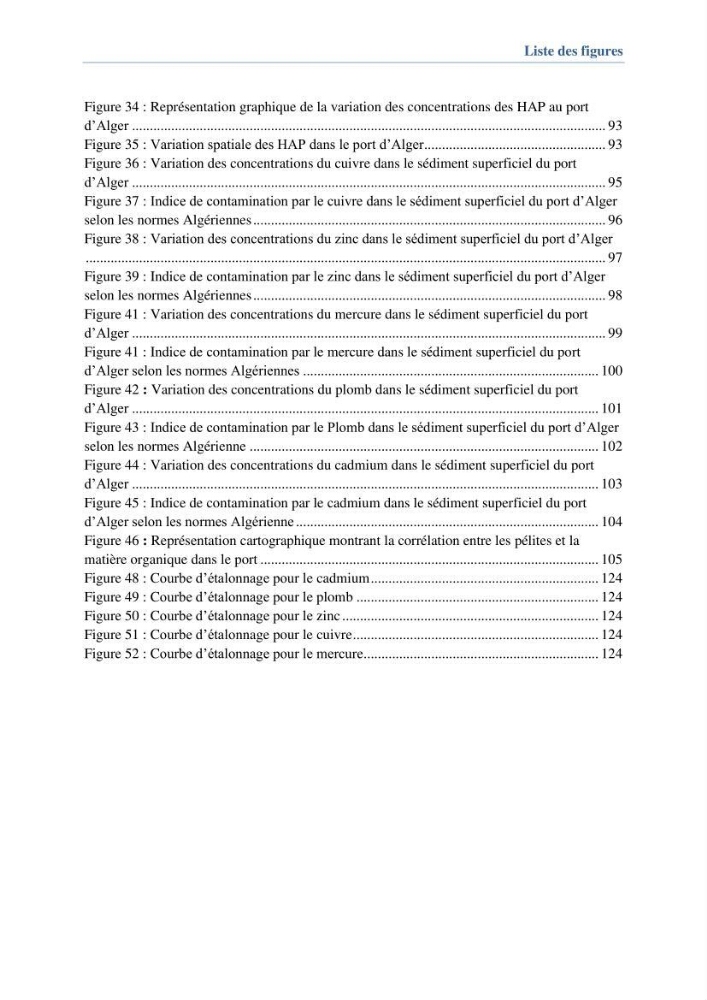 Contribution à l\'évaluation de l\'état de pollution du sédiment superficiel du port d\'Alger en cas d\'une opération de dragage