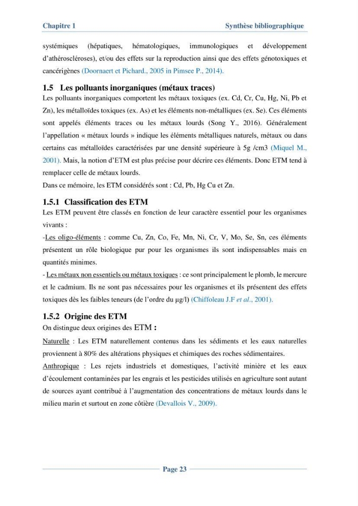 Contribution à l\'évaluation de l\'état de pollution du sédiment superficiel du port d\'Alger en cas d\'une opération de dragage