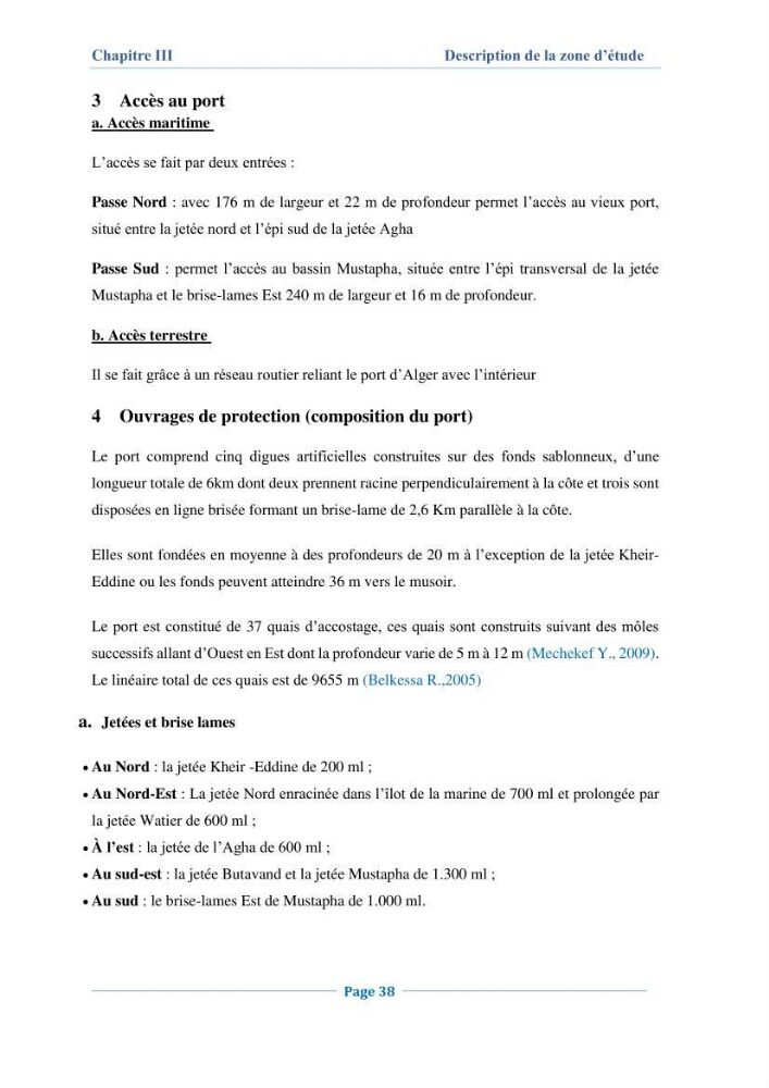 Contribution à l\'évaluation de l\'état de pollution du sédiment superficiel du port d\'Alger en cas d\'une opération de dragage