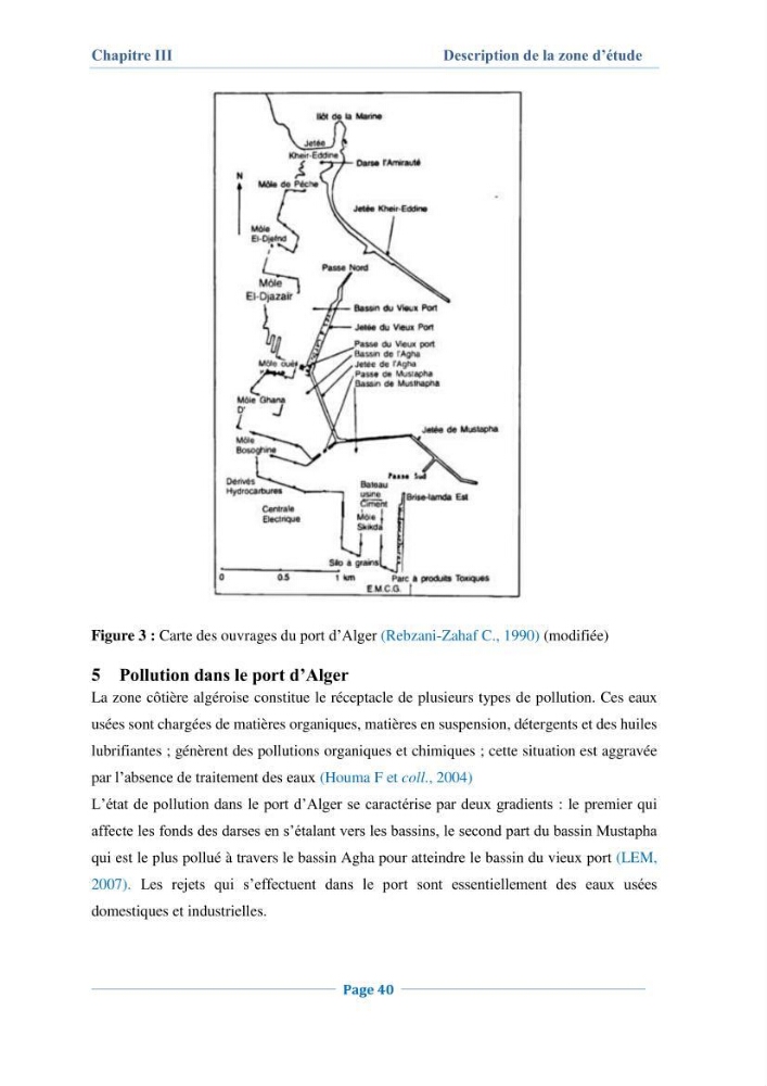 Contribution à l\'évaluation de l\'état de pollution du sédiment superficiel du port d\'Alger en cas d\'une opération de dragage