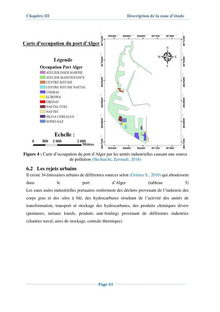 Contribution à l\'évaluation de l\'état de pollution du sédiment superficiel du port d\'Alger en cas d\'une opération de dragage