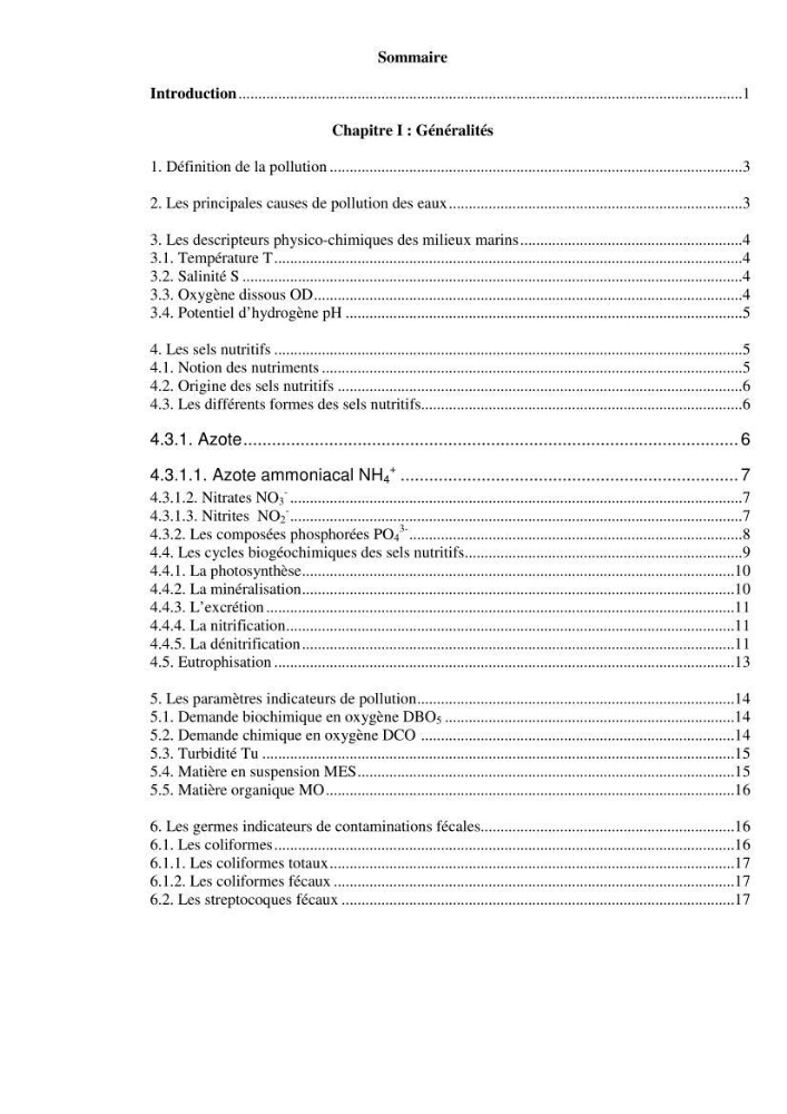 Qualité physico-chimique, sels nutritifs et bactériologique dans la baie de Bou-Ismail et le port de Bou-Haroun