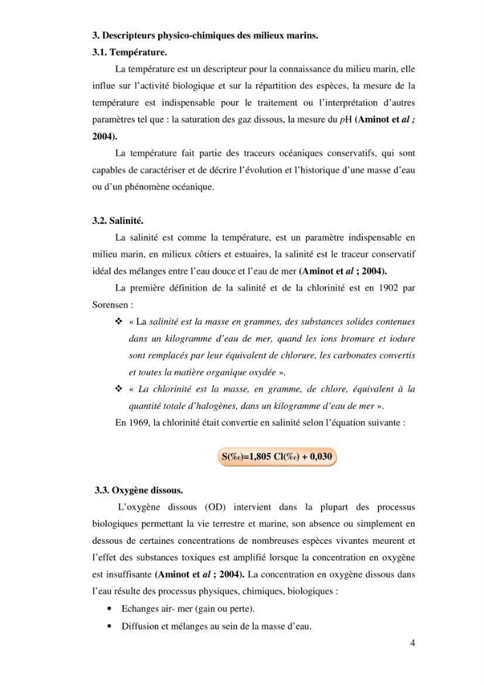 Qualité physico-chimique, sels nutritifs et bactériologique dans la baie de Bou-Ismail et le port de Bou-Haroun