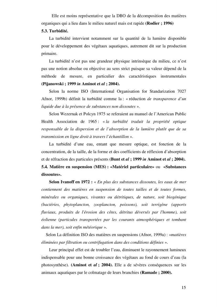 Qualité physico-chimique, sels nutritifs et bactériologique dans la baie de Bou-Ismail et le port de Bou-Haroun