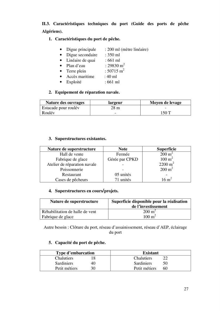 Qualité physico-chimique, sels nutritifs et bactériologique dans la baie de Bou-Ismail et le port de Bou-Haroun