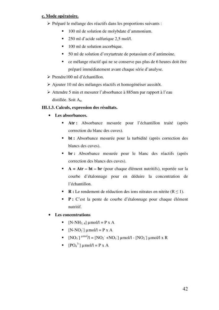 Qualité physico-chimique, sels nutritifs et bactériologique dans la baie de Bou-Ismail et le port de Bou-Haroun