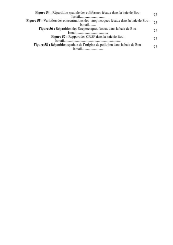 Qualité physico-chimique, sels nutritifs et bactériologique dans la baie de Bou-Ismail et le port de Bou-Haroun